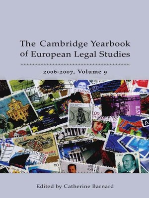 cover image of The Cambridge Yearbook of European Legal Studies, Volume 9